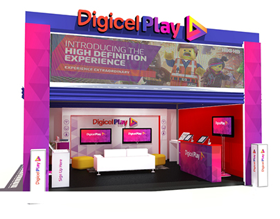 Digicel Play Customer Interaction Booth Design