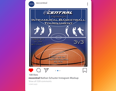 Mock Intramural Basketball Post