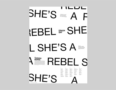 She's A Rebel Event Poster