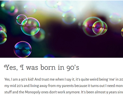 Yes, I was born in the 90’s