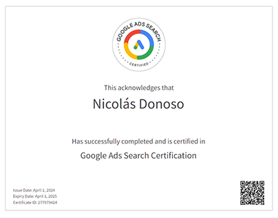 Project thumbnail - Google ads search and measurement certification