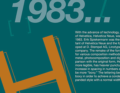 Typographic Poster - Helvetica Neue