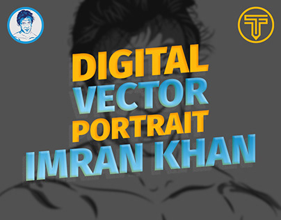 Digital Vector Portrait of Imran Khan