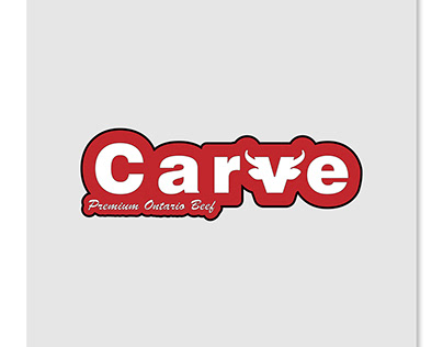 Carve premium beef logo
