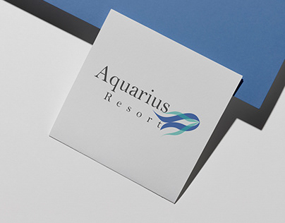 Aquarius Resort logo and branding