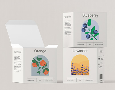 Packaging design & illustrations | Soy candles