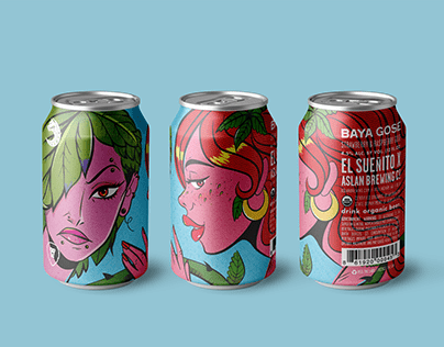 Beer Label Design - Fruity Gossip Girls