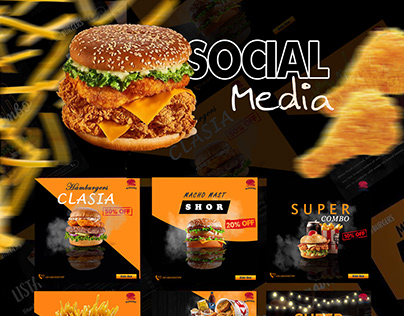 Humburger Social Media Post For Advertisement
