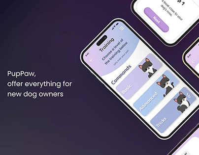 PupPaw app, UX/UI Design