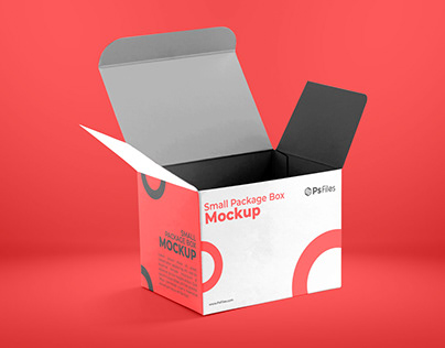 Free Product Package Open Box Mockup (PSD)