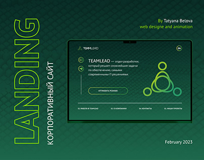 Landing Page "Team Lead"