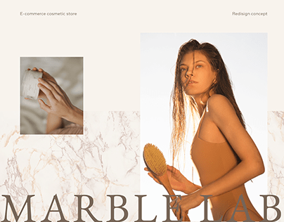 E-commerce online cosmetic store Marble lab