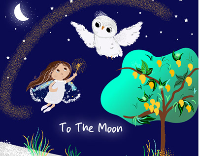 To the moon - Children's story book