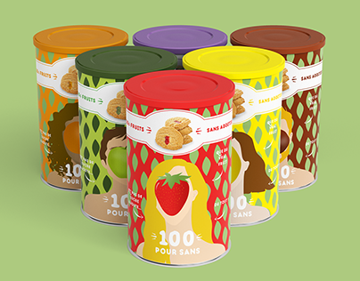 Design packaging produit - Biscuits fourrés aux fruits