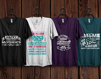 New Mother's day and Nursing T-Shirt Design