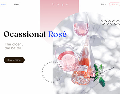 HERO SECTION FOR WINE & JUICE #WEBPAGE