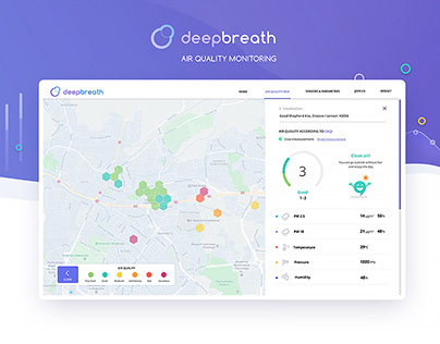 Deep Breath - air quality monitoring web platform