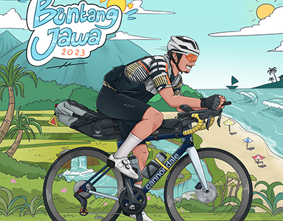 Project thumbnail - Bentang Jawa 2023 Ultra Cyclist Artwork