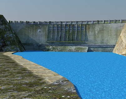 Basha Dam Environment 3d Model