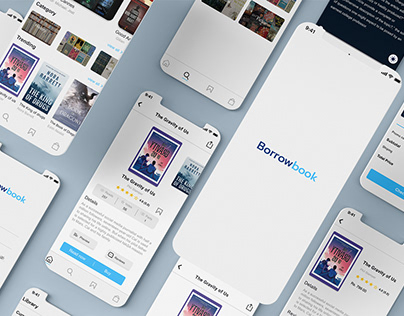 Borrowbook ios app Ui/Ux design