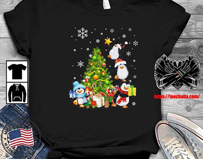 Original Decoration Christmas Tree Snowflakes Shirt