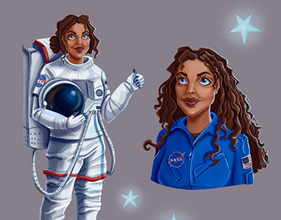 NASA astronaut character design