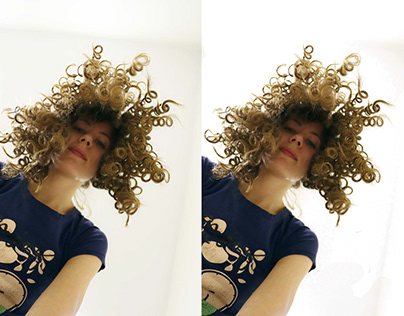 Background Removal of curly hairs.