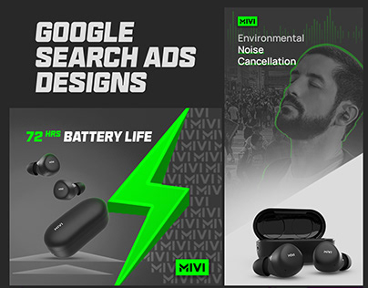 Google search display ads for headphones