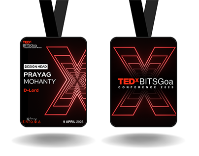 TEDxBITSGoa Conference'23 - Team ID Card