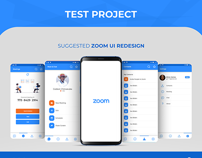 ZOOM App Redesign (Test Project)