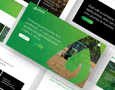 Modern web design for an agricultural brand