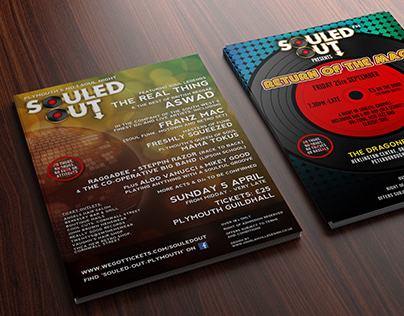 Poster and Flyer Development for Souled Out Plymouth