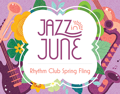 Jazz in June Spring Fling Postcard