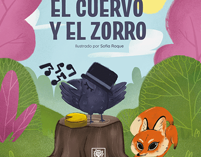Project thumbnail - EL CUERVO Y EL ZORRO | ILUSTRACIÓN EDITORIAL