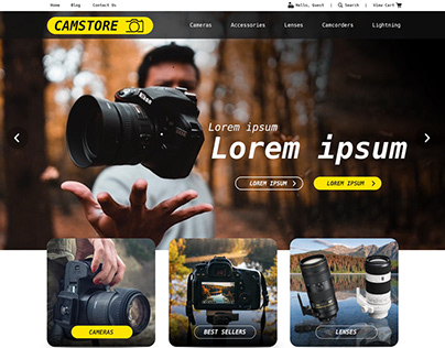 CAMSTORE Ecommerce Home Page Demo
