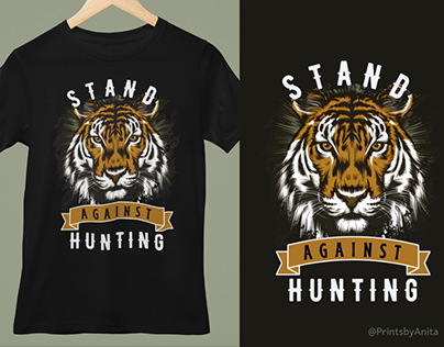 Stand Against Hunting-T-Shirt Design