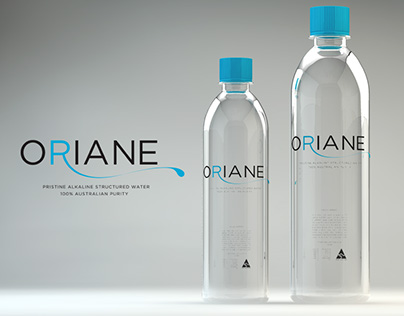 Oriane Mineral Water Bottle Design and Branding