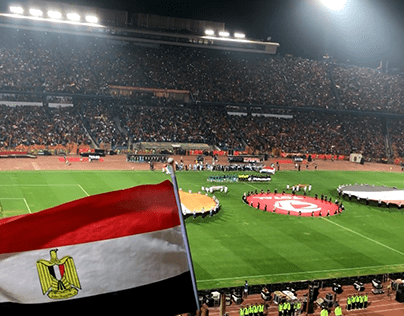 جمال النشيد الوطني لجمهورية مصر العربية من ستاد القاهرة
