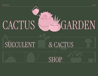 CACTUS GARDEN SHOP/ Website concept