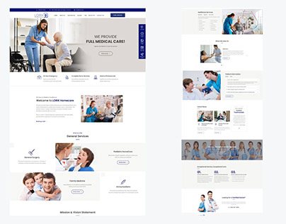 LORIK Medicare Homecare Website UI Design Work