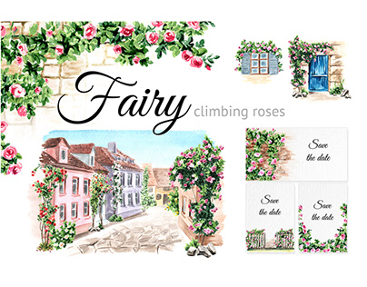 Fairy climbing roses