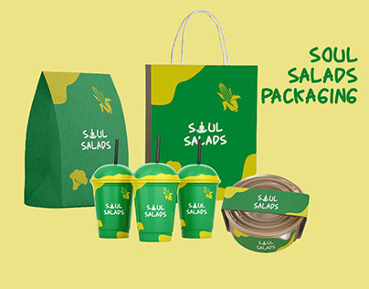 Packaging and logo design for Soul Salads