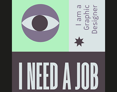 Poster Serie about job hunting in the field of design