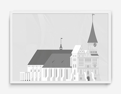 Отрисовка в векторе «Кафедральный собор»