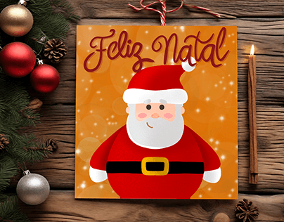 Christmas card: Santa Claus