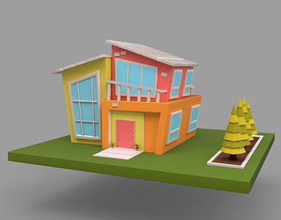 3D Stylized Modern House