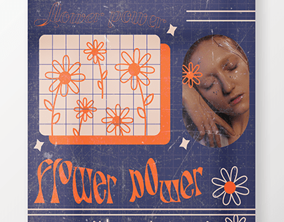 Project thumbnail - Flower Power Poster Design