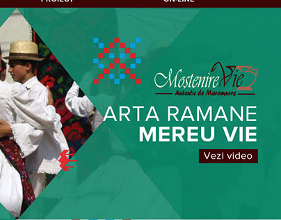 Romanian traditional products website build and design