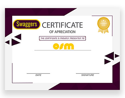 OSM certificate