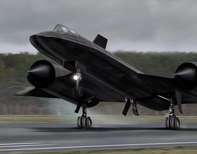 SR-71 Blackbird Touch Down